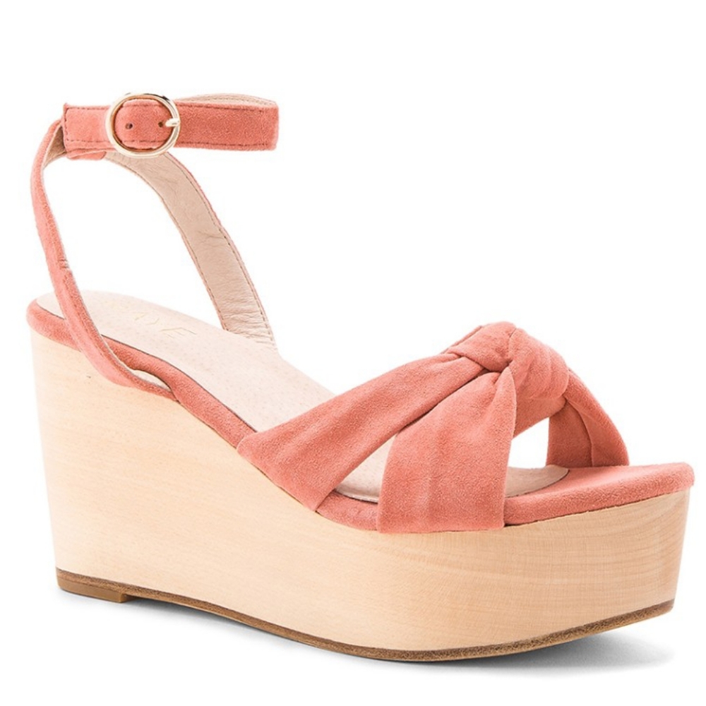 RAYE Faye Wedge Peach
